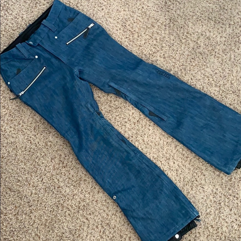 Nikita Snow Ski Pants, Women's Size S, Denim Effect